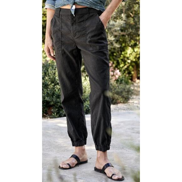 Frank & Eileen Jameson Utility Jogger Pant Black Cotton...